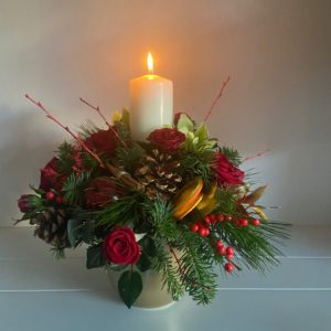 Festive Candle Arrangement